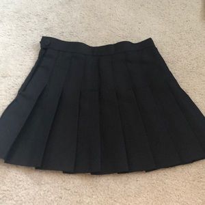 American Apparel Black Tennis Skirt